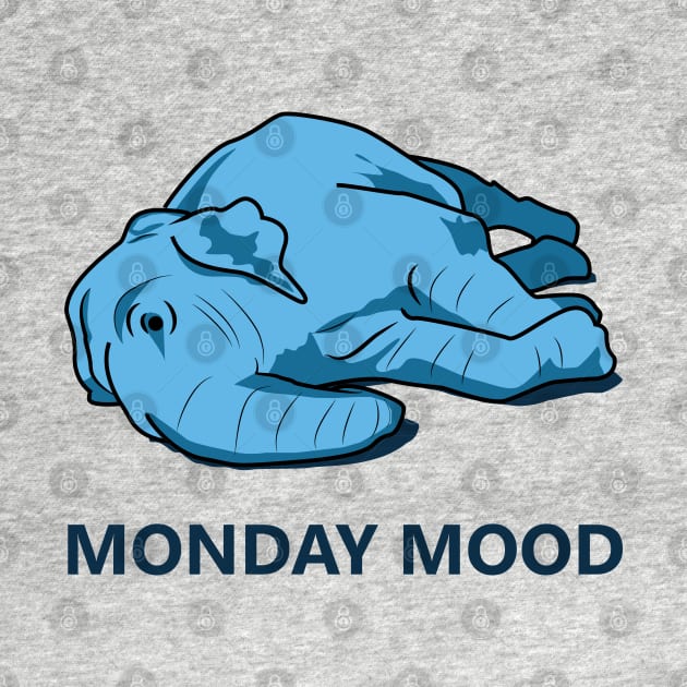 Monday mood blue elephant by Nosa rez